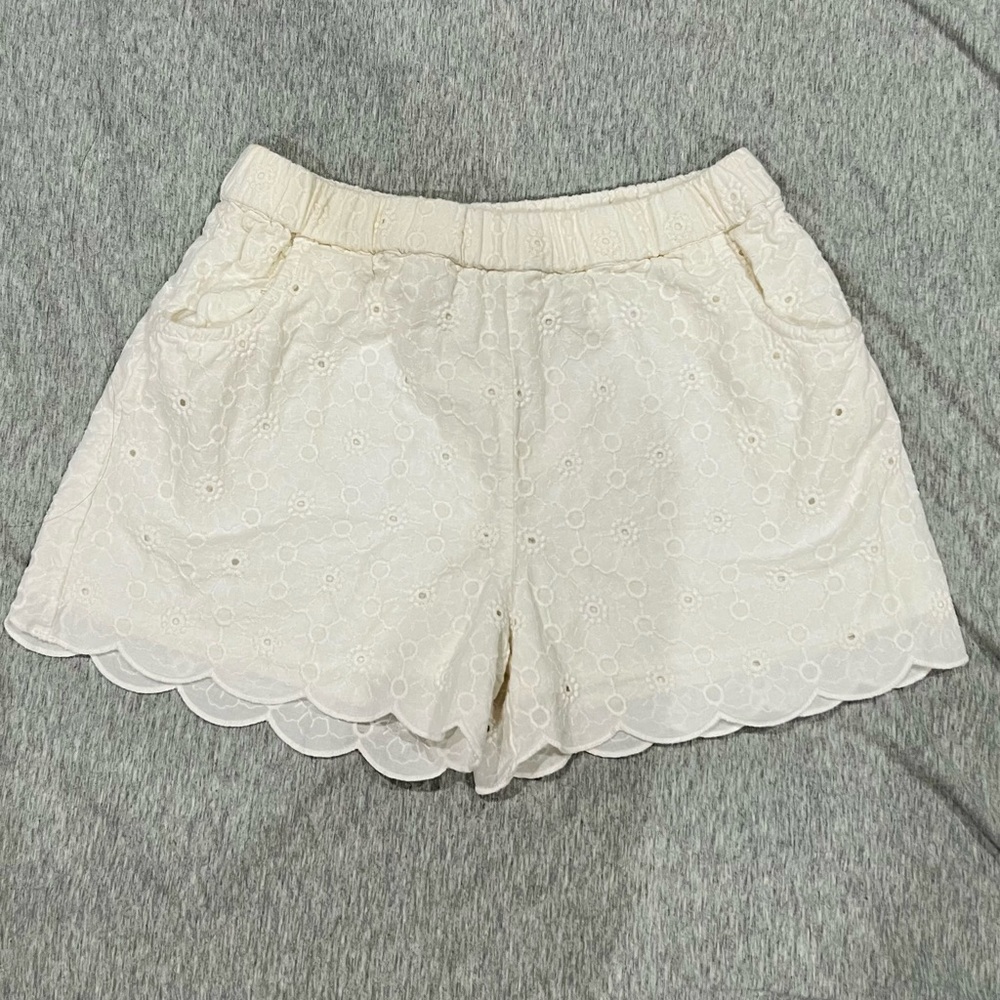 Mini Boden Girl White Shorts 7-8Y